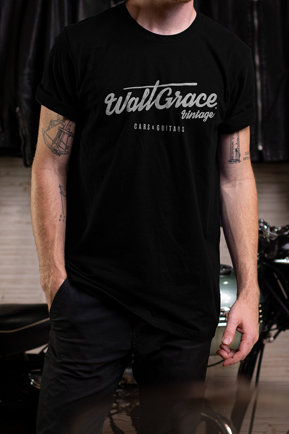 Walt Grace Vintage Logo Crewneck T-Shirt - Walt Grace Vintage