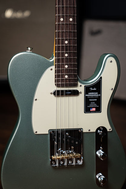 Fender American Professional II Telecaster Electric Guitar - Mystic Surf Green