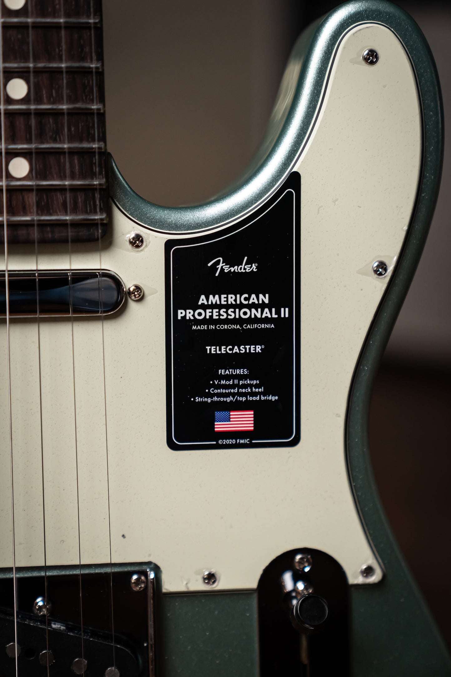 Fender American Professional II Telecaster Electric Guitar - Mystic Surf Green