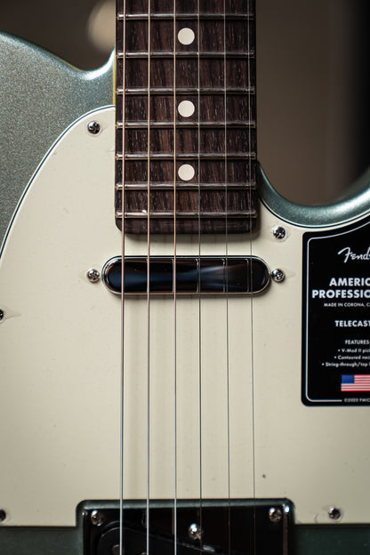 Fender American Professional II Telecaster Electric Guitar - Mystic Surf Green