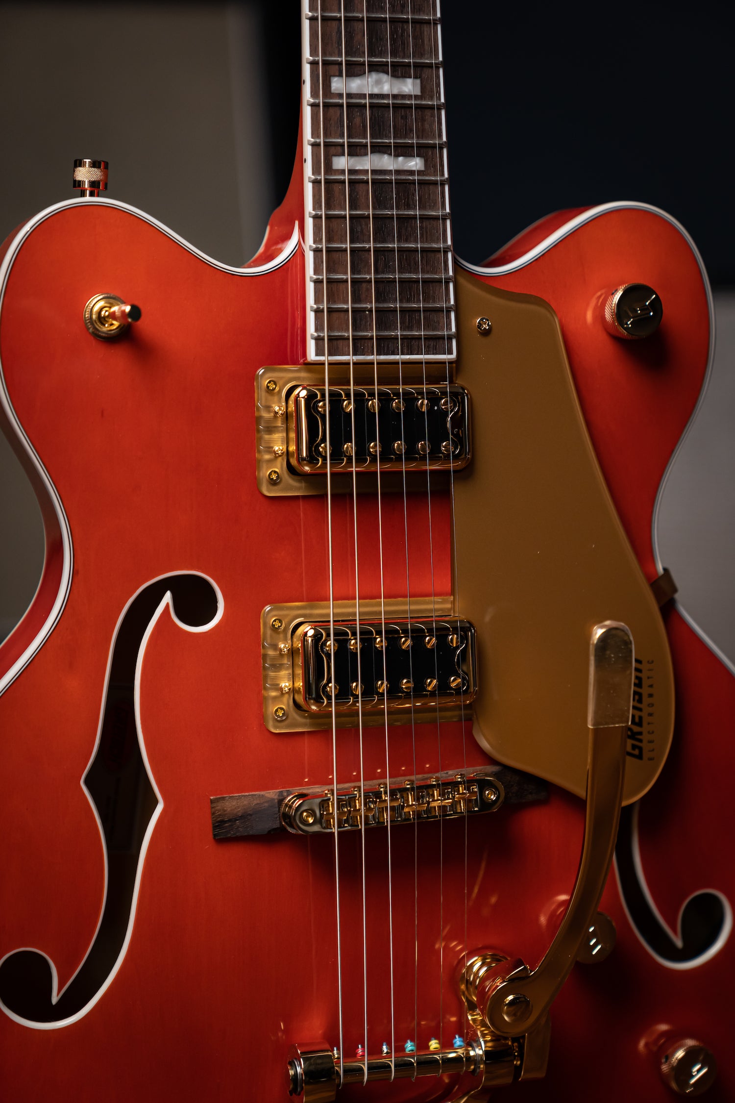 Gretsch G5422TG Electromatic® Classic Hollow Body Double-Cut with Bigsby® and Gold Hardware - Orange Stain