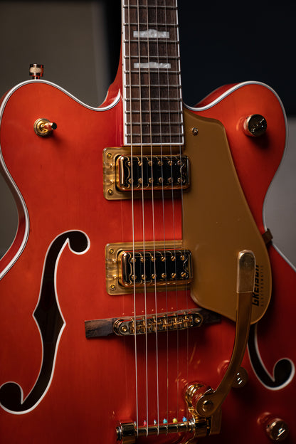 Gretsch G5422TG Electromatic® Classic Hollow Body Double-Cut with Bigsby® and Gold Hardware - Orange Stain