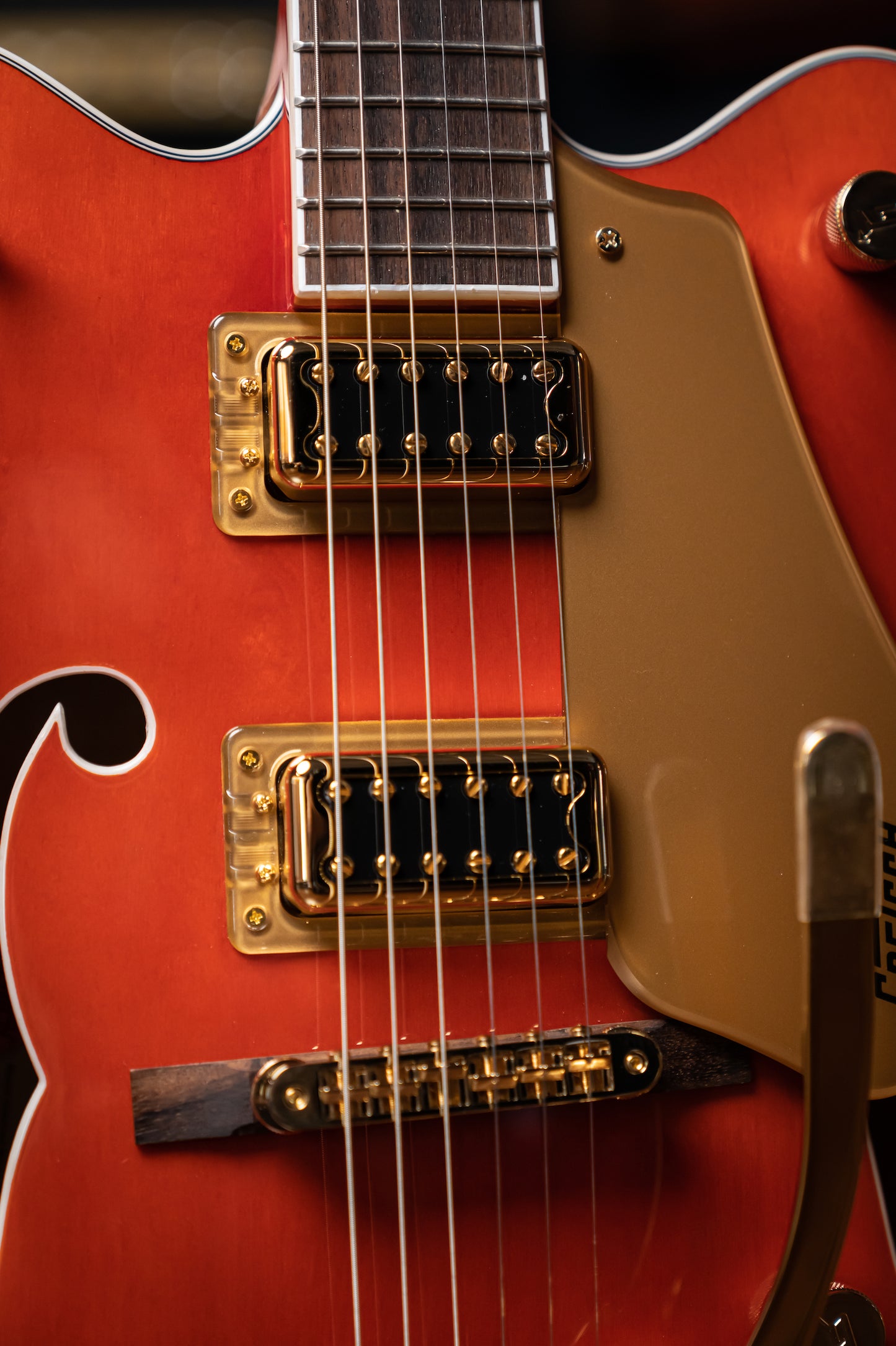 Gretsch G5422TG Electromatic® Classic Hollow Body Double-Cut with Bigsby® and Gold Hardware - Orange Stain
