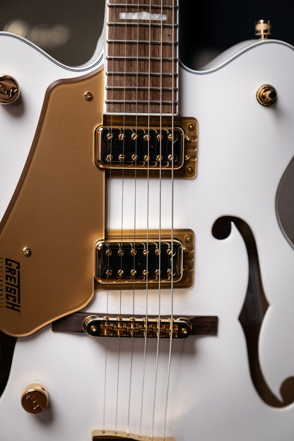 Gretsch G5422GLH Electromatic Classic Hollow body Left Handed Double-Cut with Gold Hardware Electric Guitar - Snowcrest White