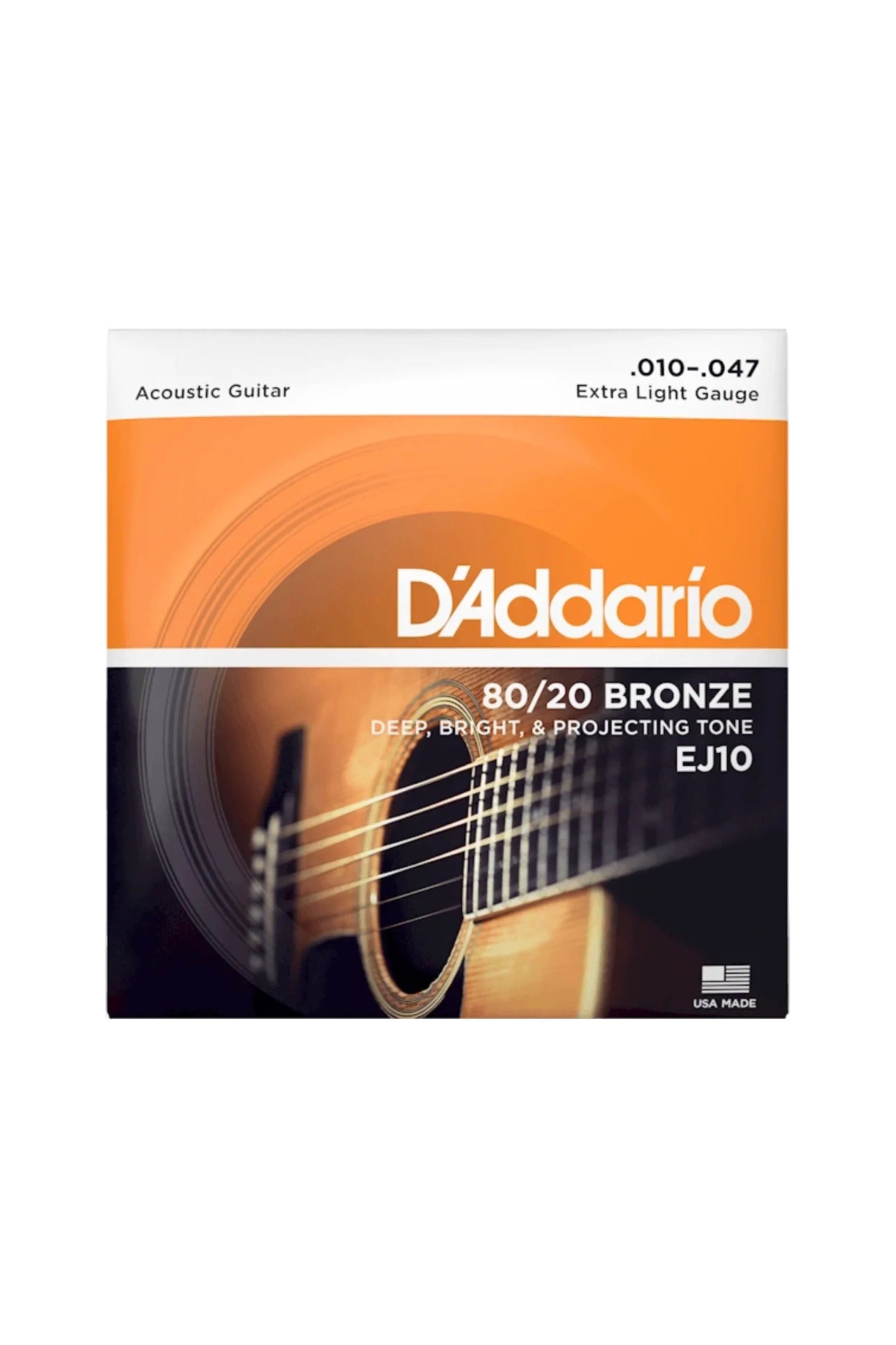 D'Addario - EJ10 80/20 Bronze Acoustic 10-47