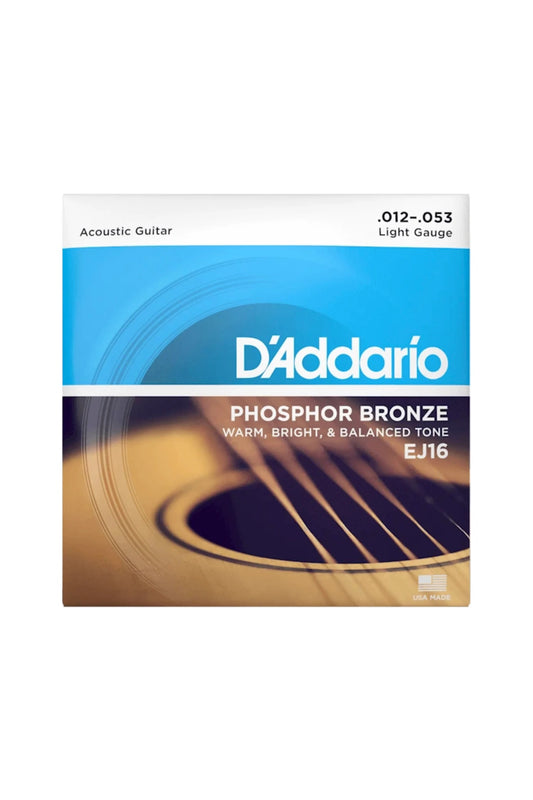 D'Addario - EJ16 Phosphor Bronze Acoustic 12-53