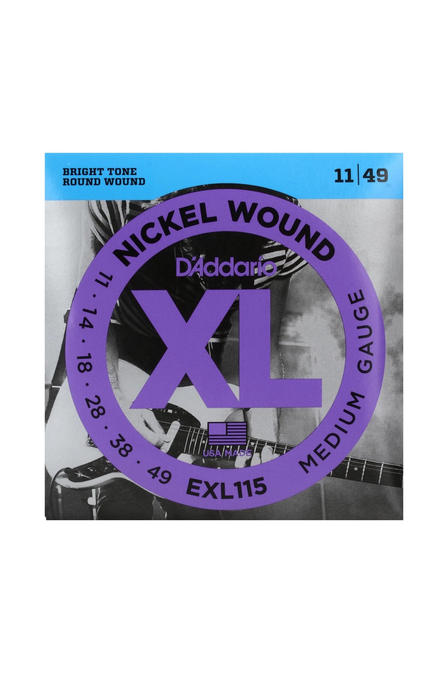 D’Addario EXL115 Nickel Wound 11-49 Electric Strings