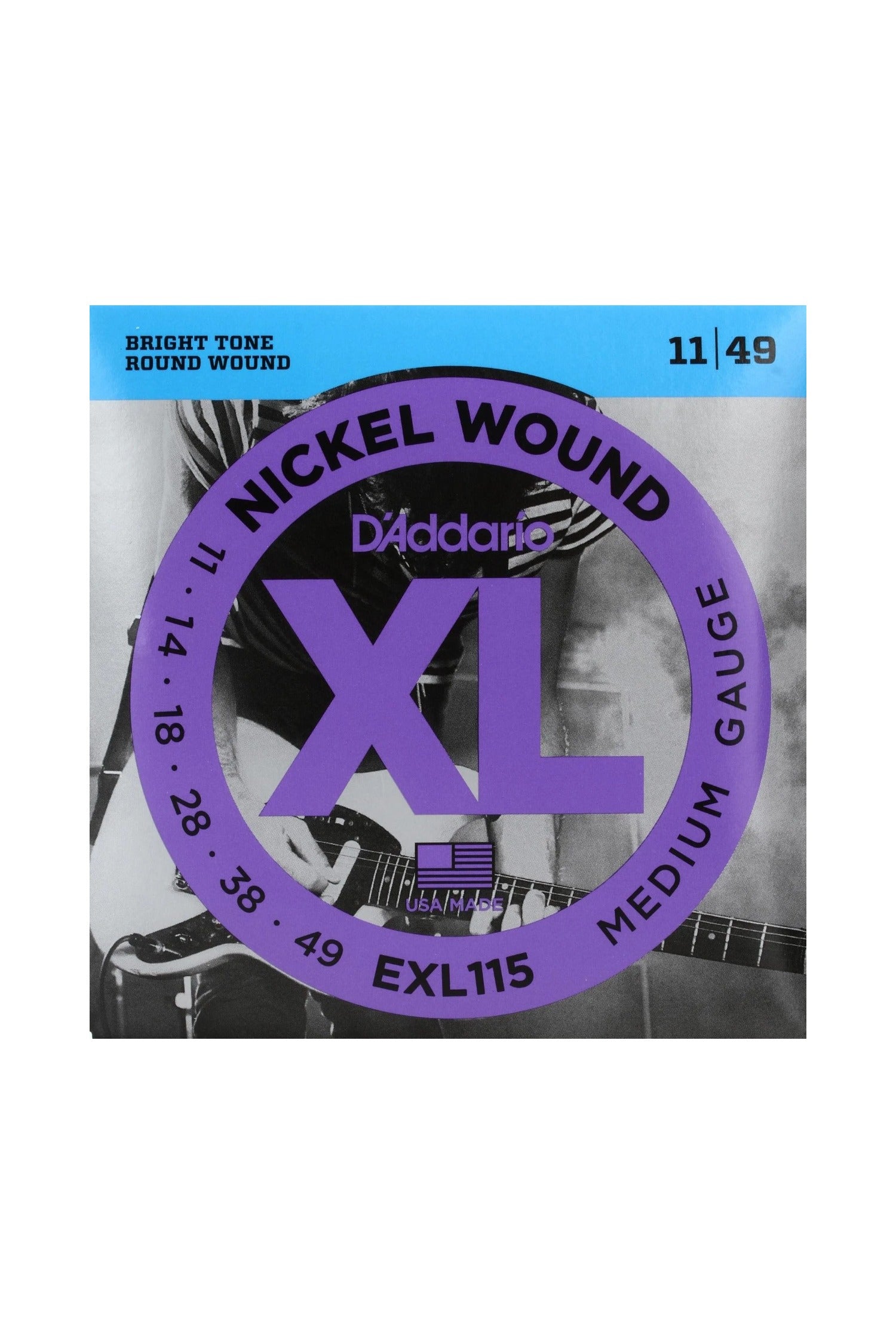 D’Addario EXL115 Nickel Wound 11-49 Electric Strings