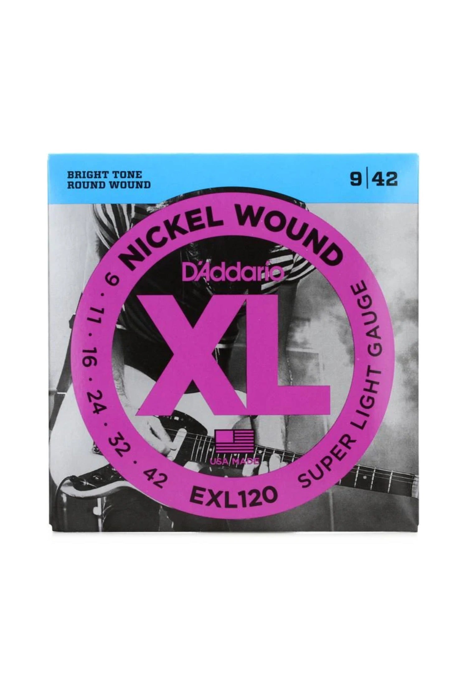 D’Addario EXL120 Nickel Wound 9-42 Electric Strings