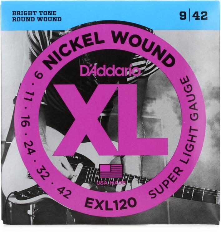 D’Addario EXL120 Nickel Wound 9-42 Electric Strings