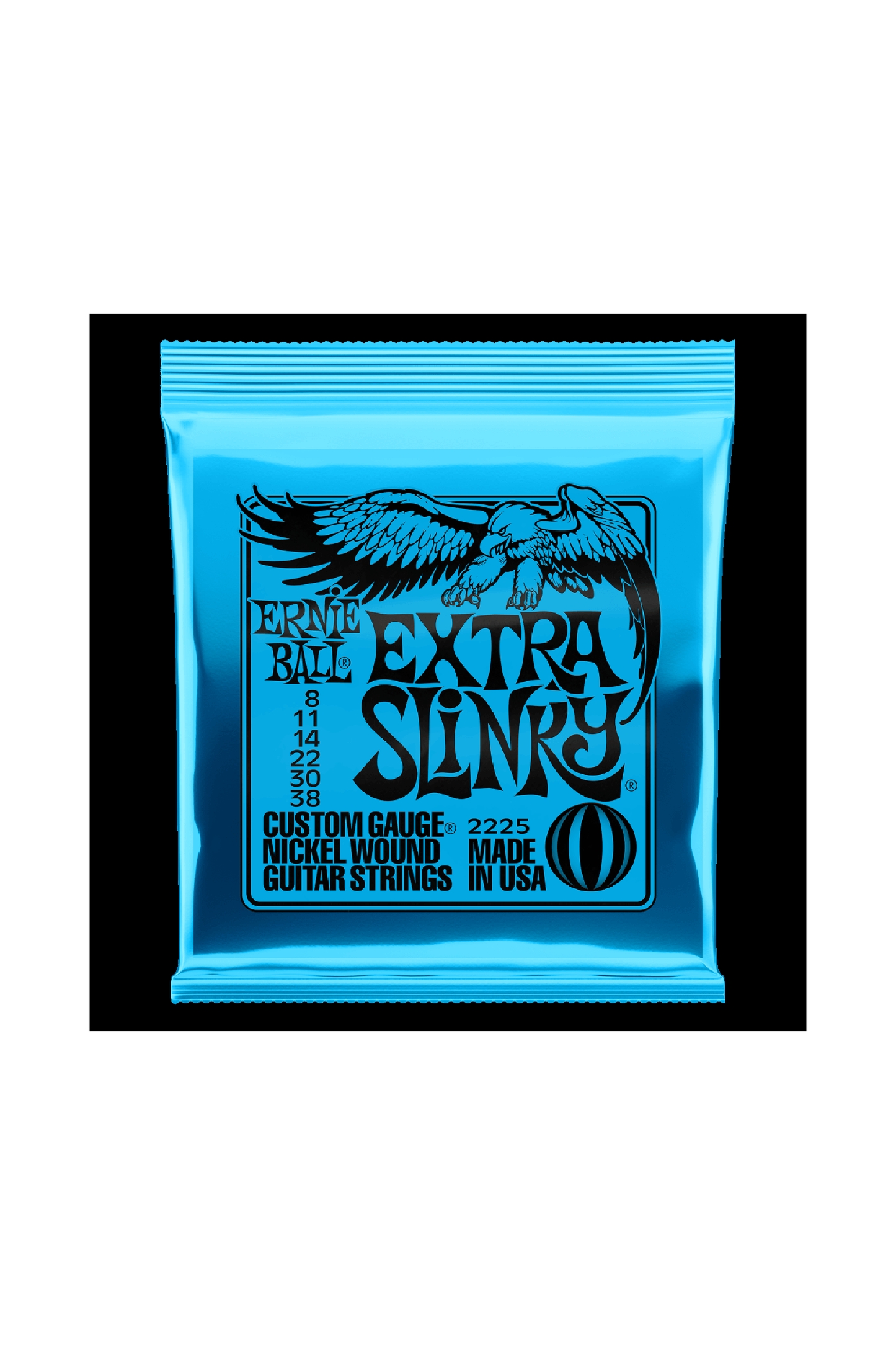 Ernie Ball 2225 Extra Slinky Nickel Wound Electric Guitar 6 String 8-38