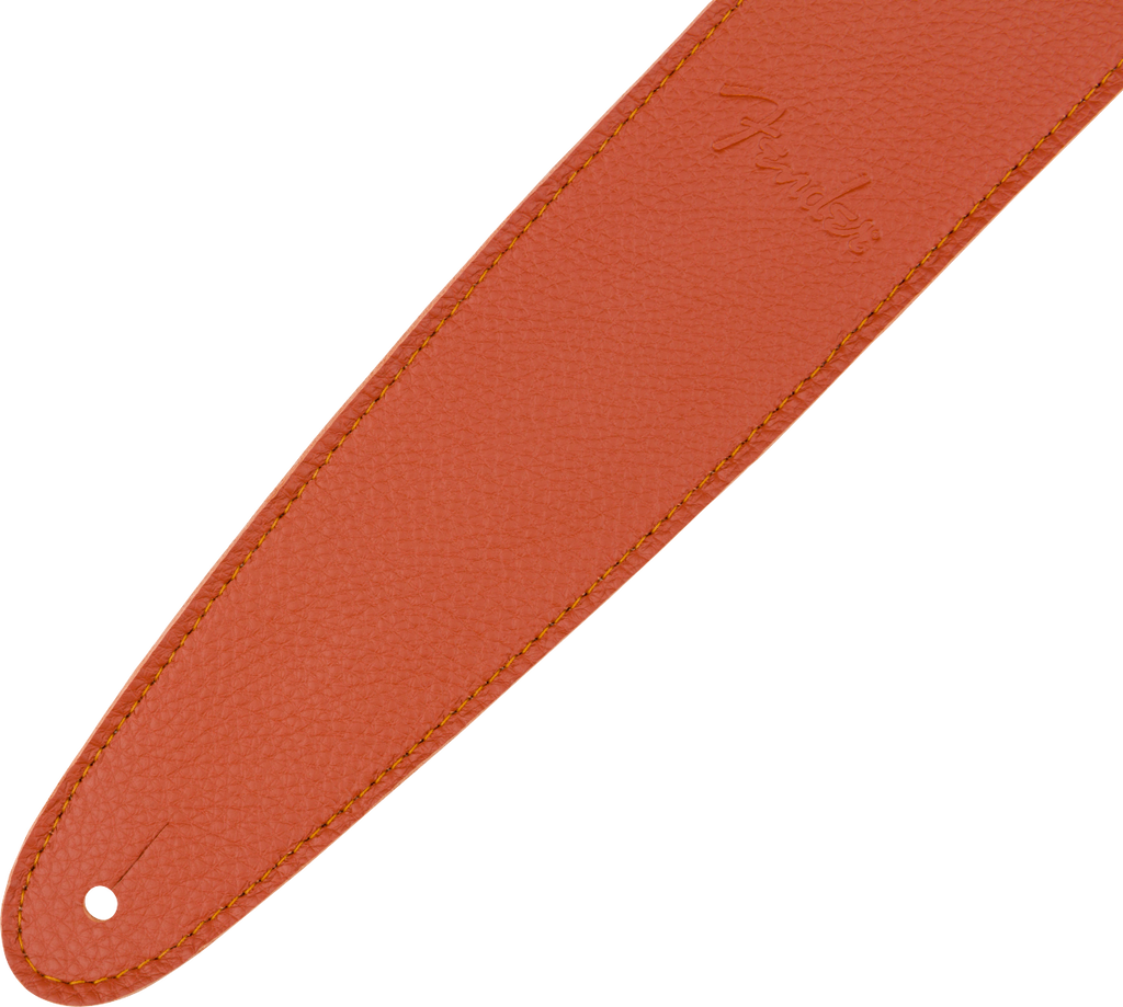 Fender Limited Leather Strap - Tangerine