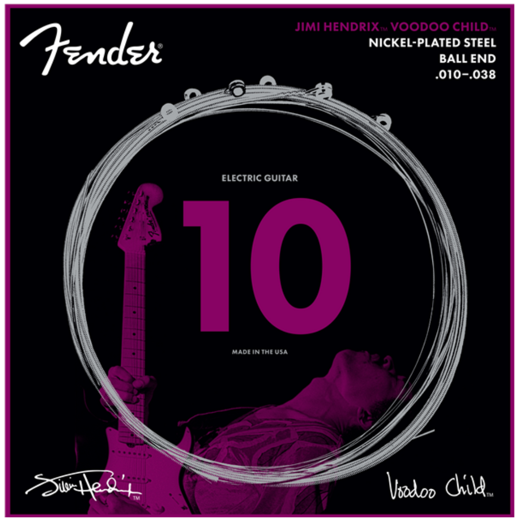 Fender Jimi Hendrix Nickel-Plated Steel Ball End 10-38