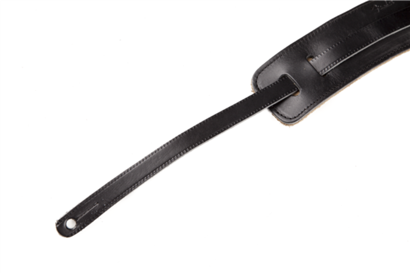 Fender Super Deluxe Vintage Style Leather Strap Black Detail