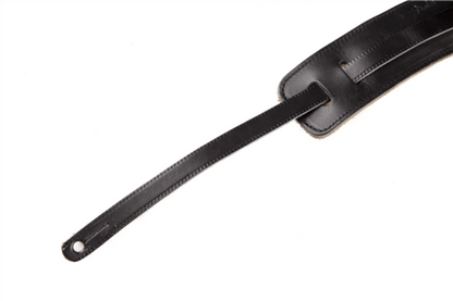Fender Super Deluxe Vintage Style Leather Strap Black Detail