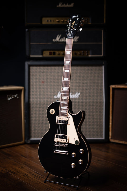 Gibson Les Paul Classic Electric Guitar - Ebony - Walt Grace Vintage