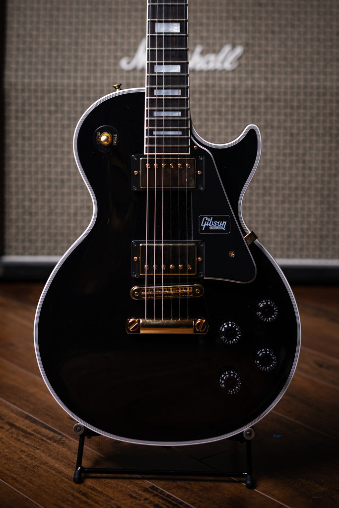 Gibson Les Paul Custom Electric Guitar - Ebony - Walt Grace Vintage