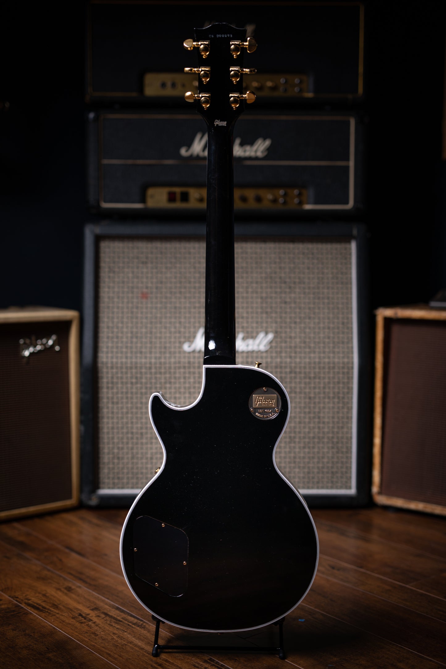 Gibson Les Paul Custom Electric Guitar - Ebony - Walt Grace Vintage