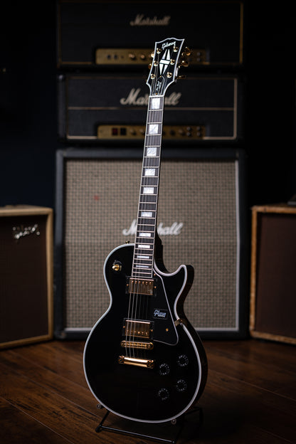 Gibson Les Paul Custom Electric Guitar - Ebony - Walt Grace Vintage