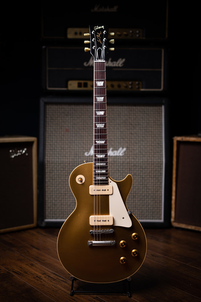 1998 Gibson Custom Shop 1956 Les Paul R6 Electric Guitar - Gold Top - Walt Grace Vintage