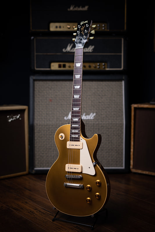1998 Gibson Custom Shop 1956 Les Paul R6 Electric Guitar - Gold Top - Walt Grace Vintage