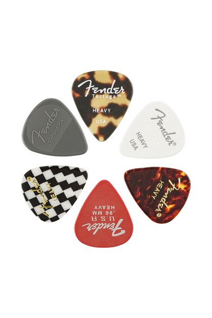 Fender Material Medley 351 Shape Picks - 6 Pack