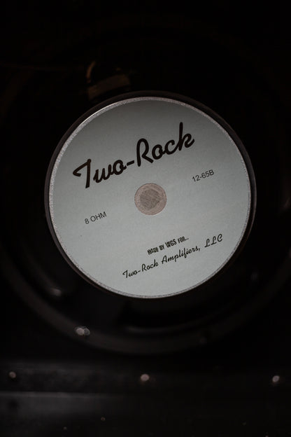 Two-Rock Studio Signature 35 Watt Tube Head and 12-65B 1x12 Extension Cabinet - Moss Green Suede, Silver Chassis, Vintage Gold Grill, Silver Knobs