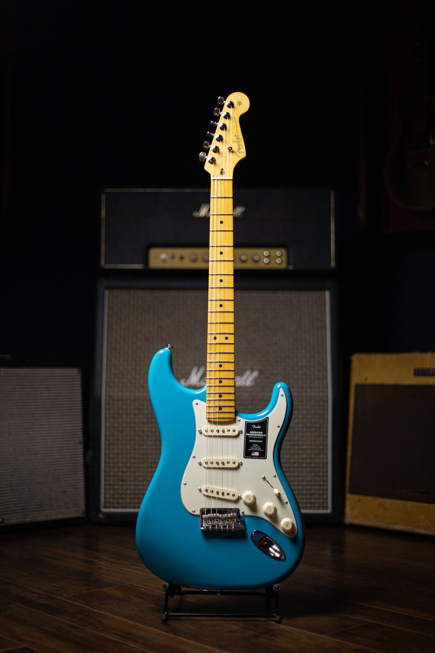 Fender American Professional II Stratocaster Maple Fretboard Electric Guitar - Miami Blue