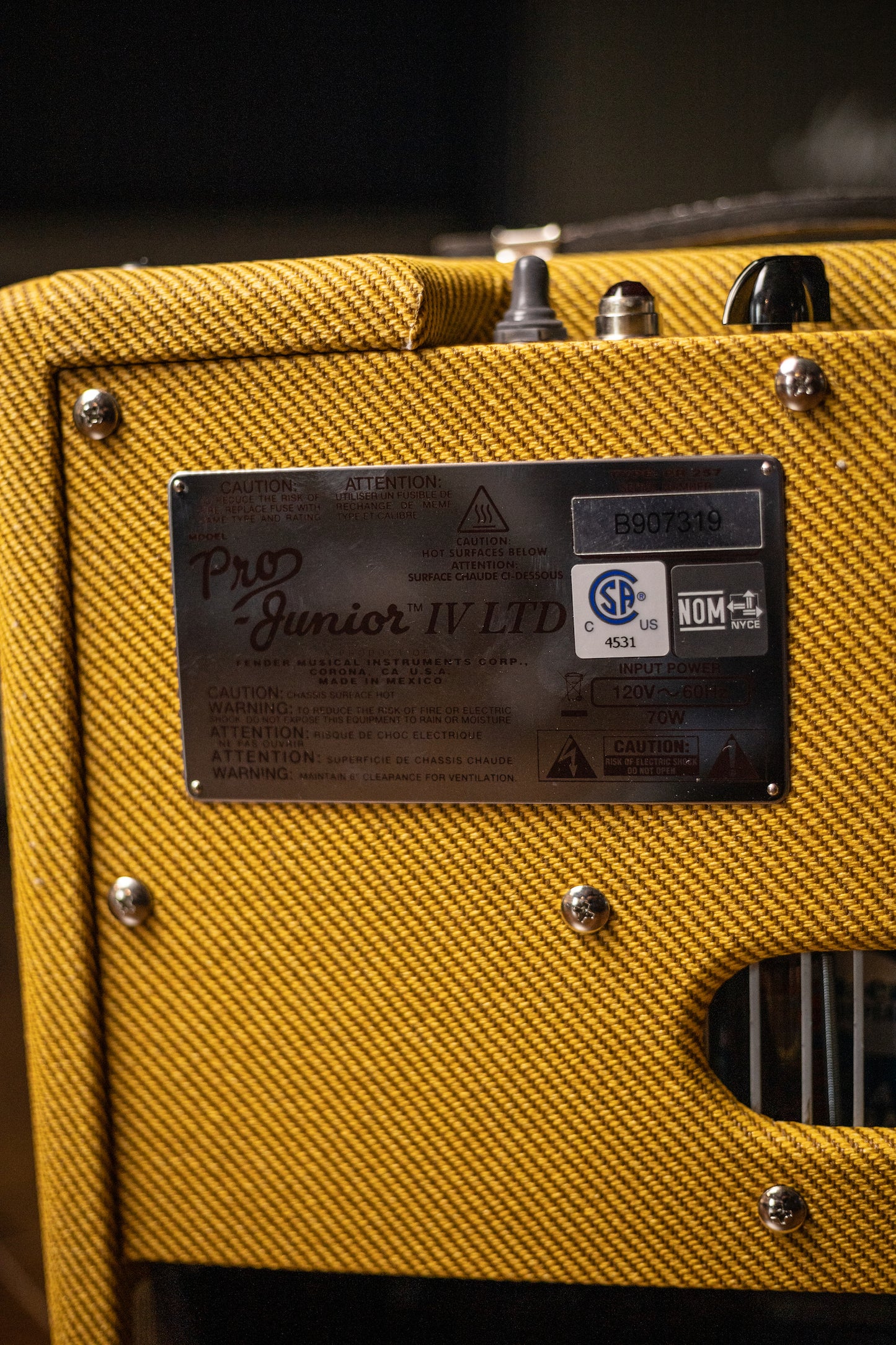 Fender Pro Junior IV SE 1x10" 15-watt Tube Combo Amp - Tweed
