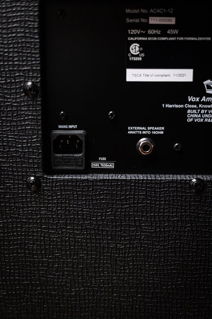 Vox AC4C1 1x12" 4-watt Tube Combo Amp