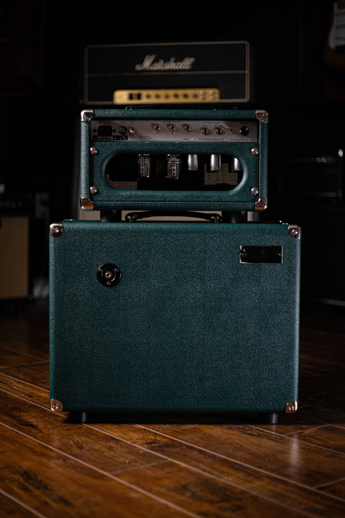 Two-Rock Studio Signature 35 Watt Tube Head - Silver Chassis, British Racing Green, Cane Grill, Silver Knobs - Walt Grace Vintage