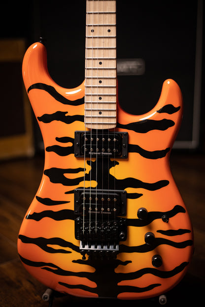 Kramer Pacer Vintage Electric Guitar with Black Hardware - Tiger Stripe