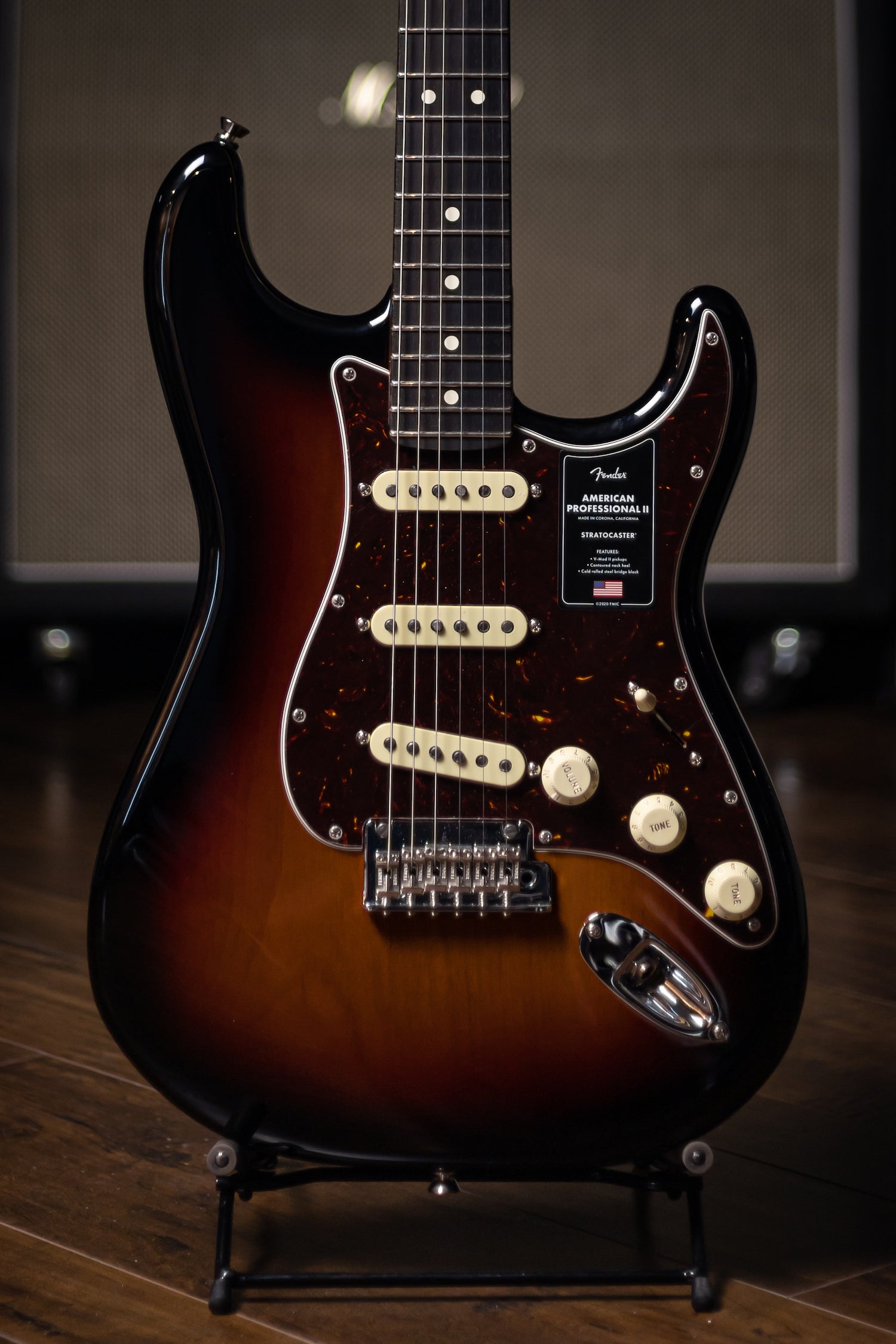 Fender American Professional II Stratocaster Rosewood Electric Guitar - 3-Tone Sunburst