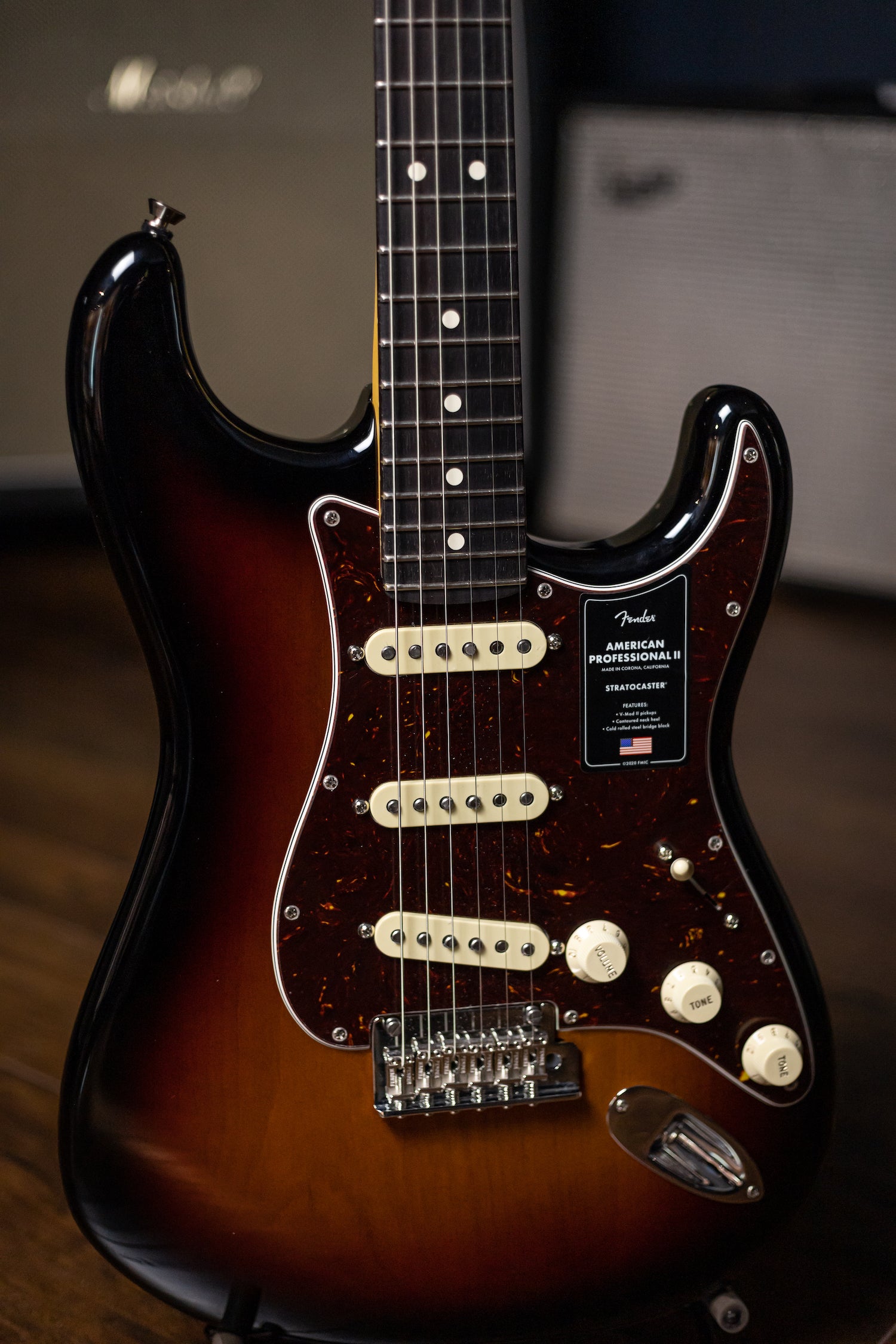 Fender American Professional II Stratocaster Rosewood Electric Guitar - 3-Tone Sunburst
