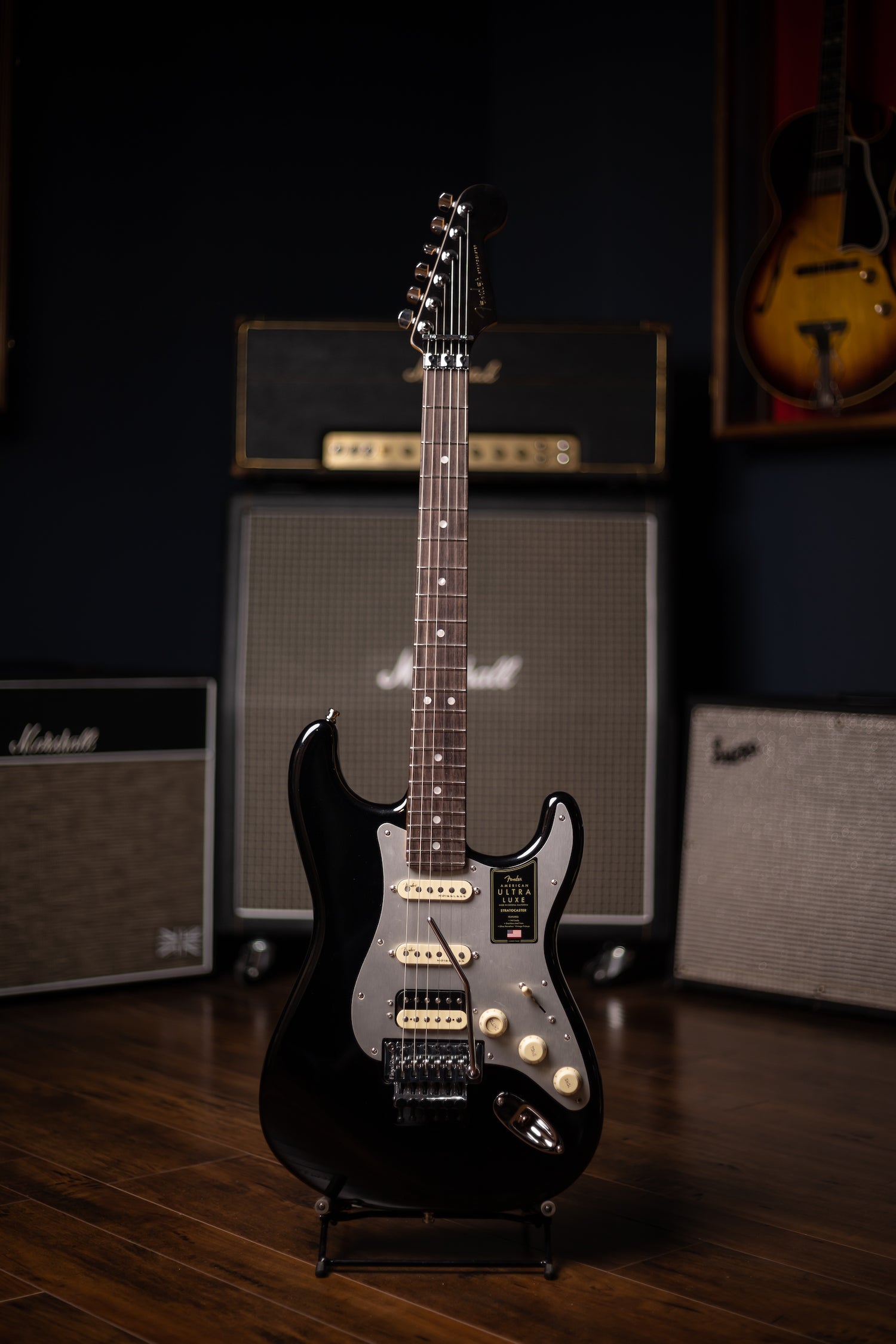 2021 Fender Stratocaster Ultra Luxe Electric Guitar - Mystic Black – Walt  Grace Vintage
