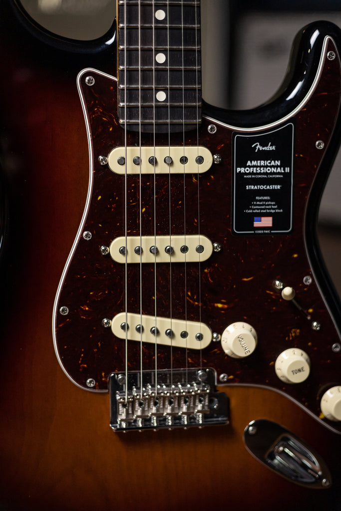 Fender American Professional II Stratocaster Rosewood Electric Guitar - 3-Tone Sunburst