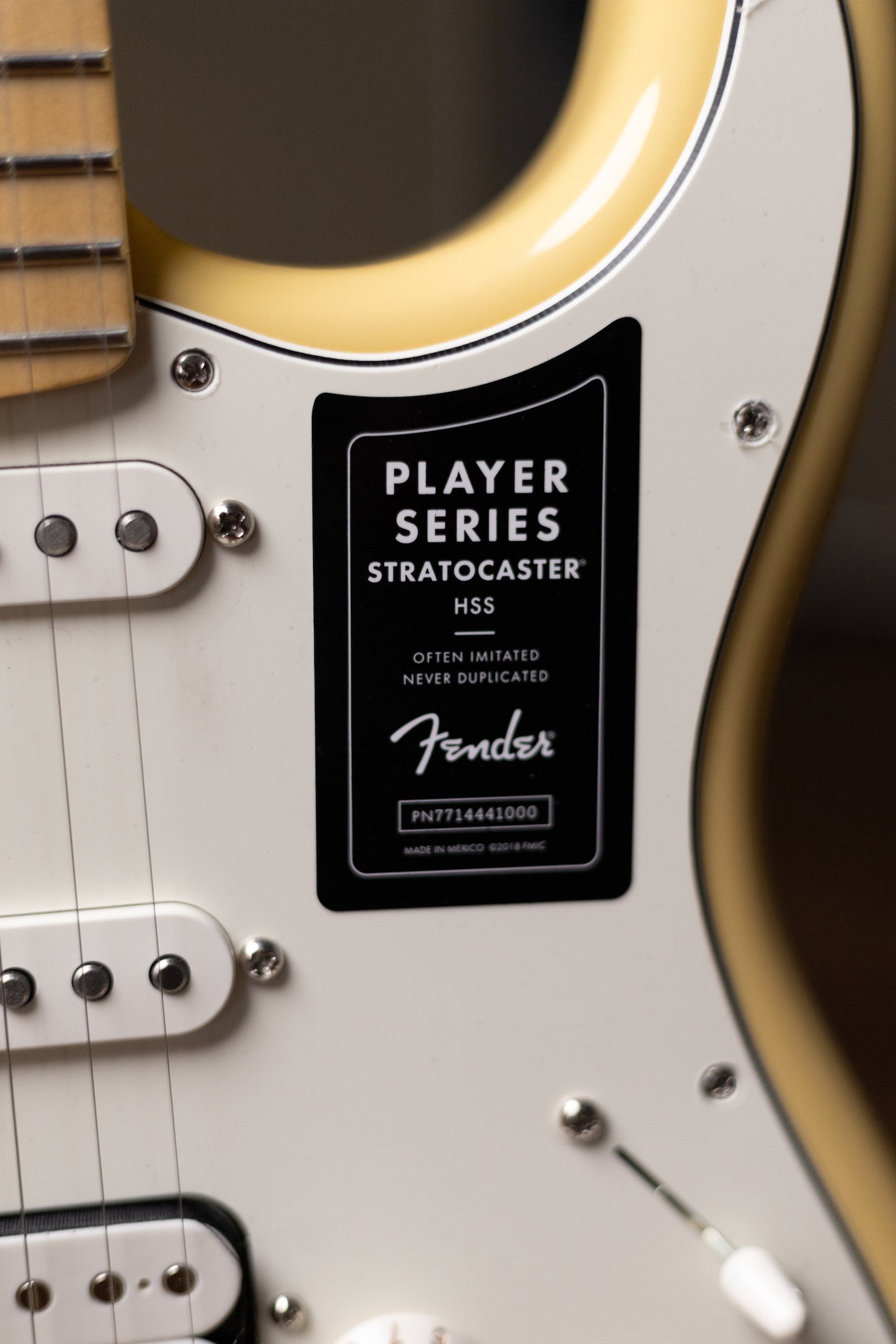 Fender Stratocaster Player Series HSS Electric Guitar - Buttercream