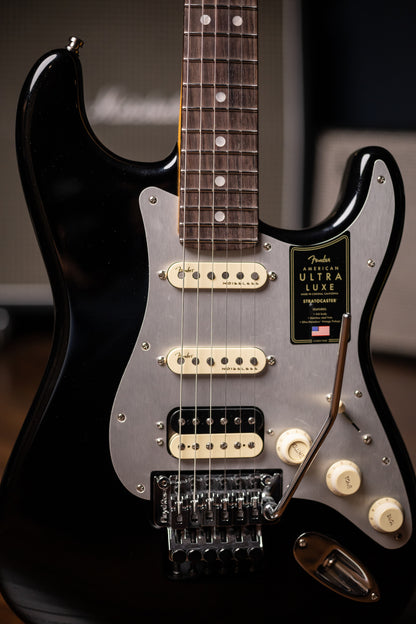 2021 Fender Stratocaster Ultra Luxe Electric Guitar - Mystic Black