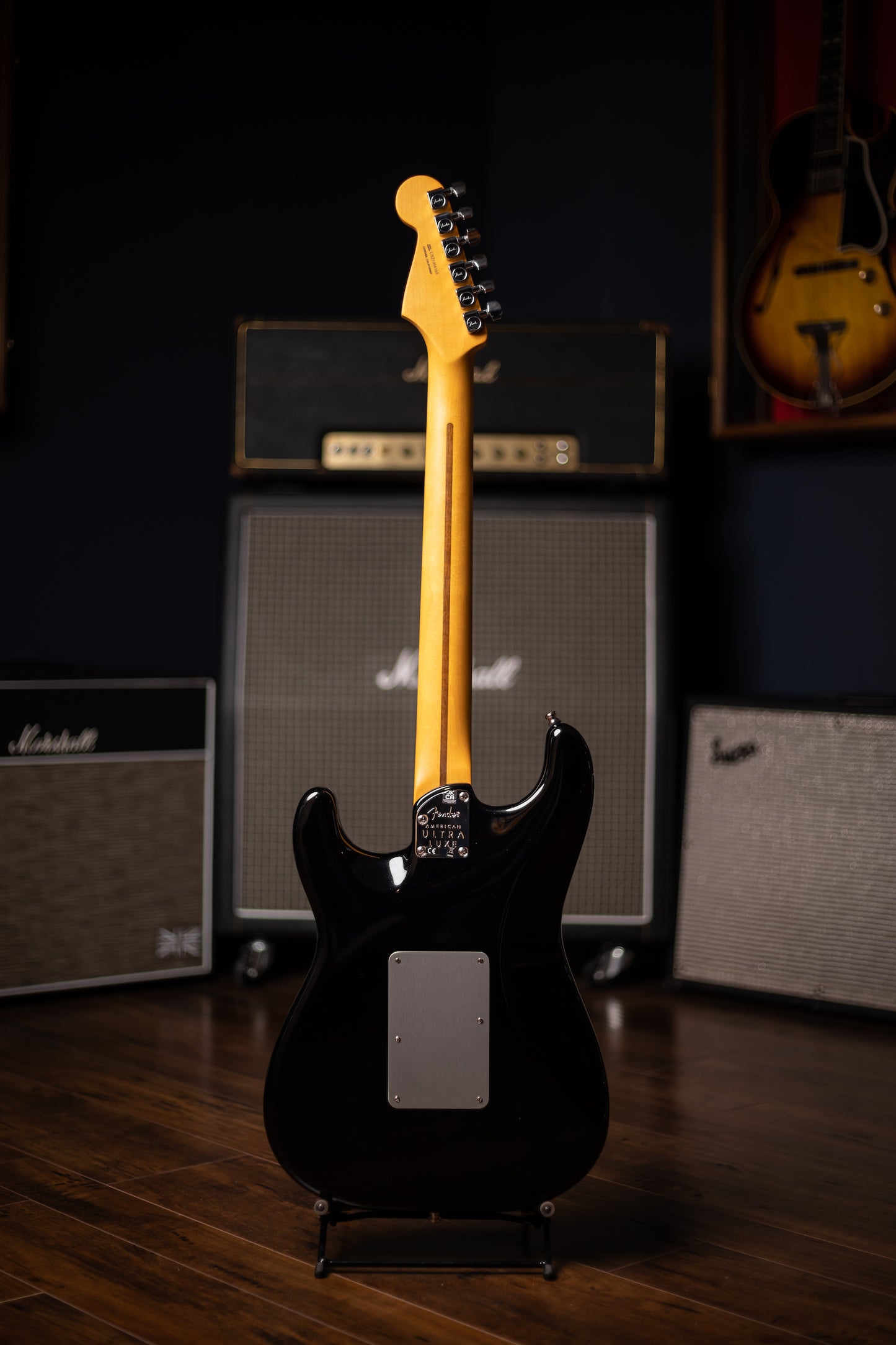 2021 Fender Stratocaster Ultra Luxe Electric Guitar - Mystic Black