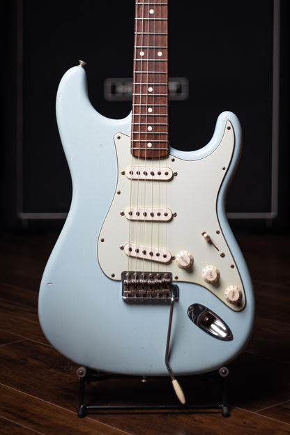 2012 Fender 1960 Stratocaster Relic Electric Guitar - Sonic Blue