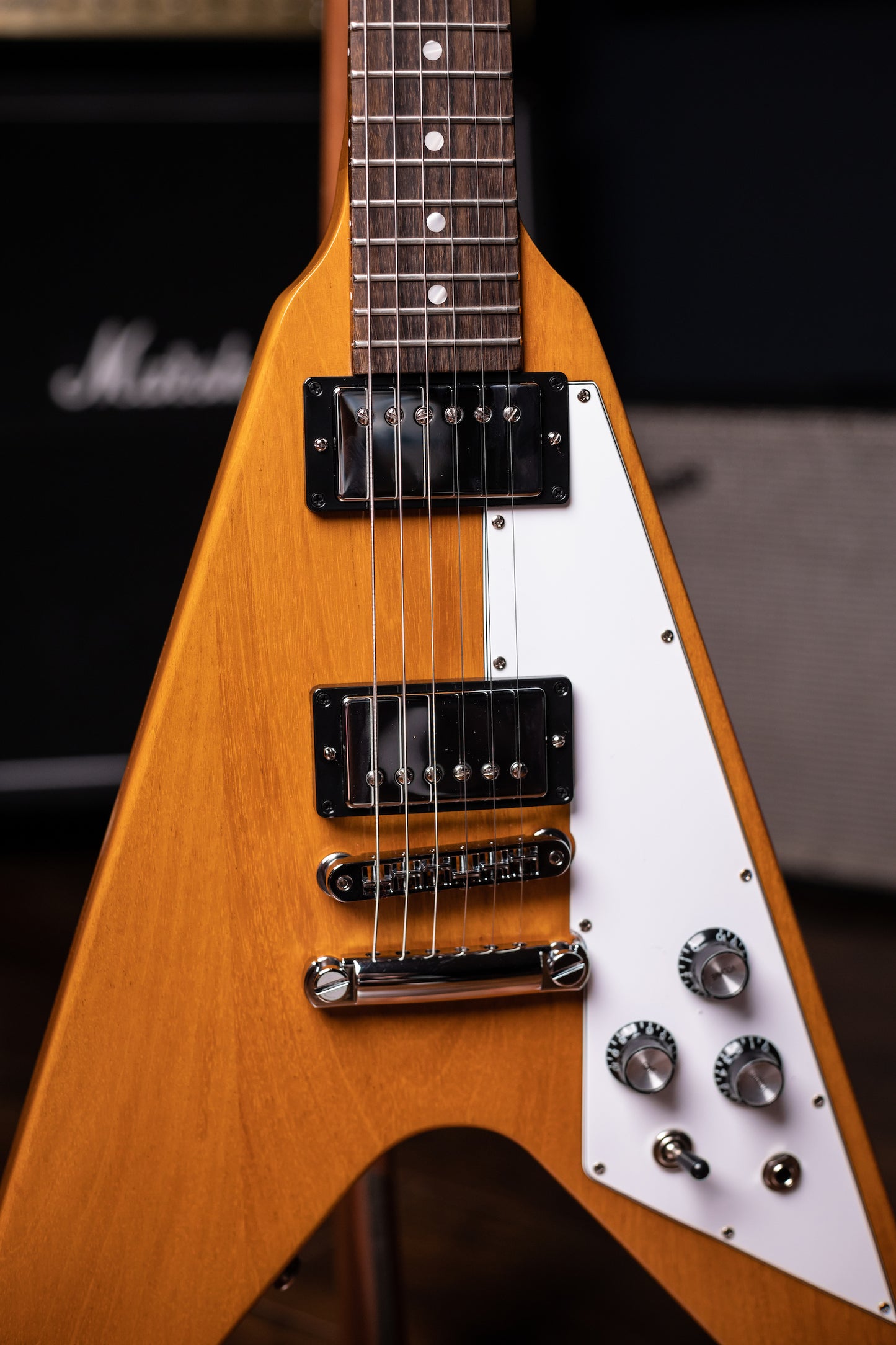 Gibson Flying V Electric Guitar - Antique Natural