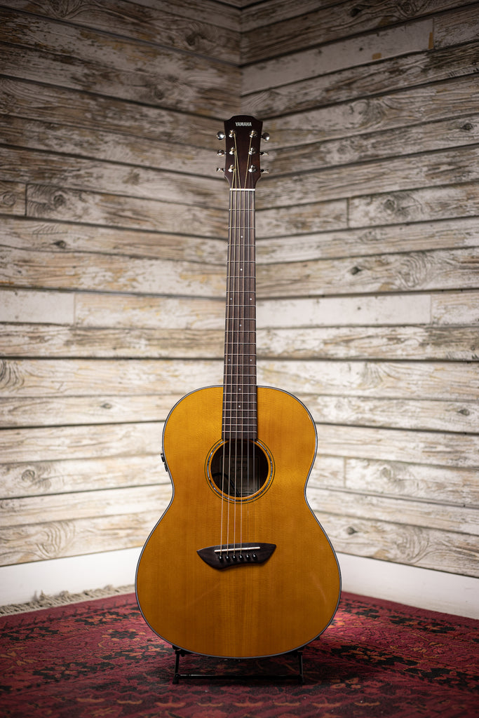 Yamaha CSF-TA TransAcoustic Parlor Size Acoustic-Electric Guitar - Vintage Natural Gloss