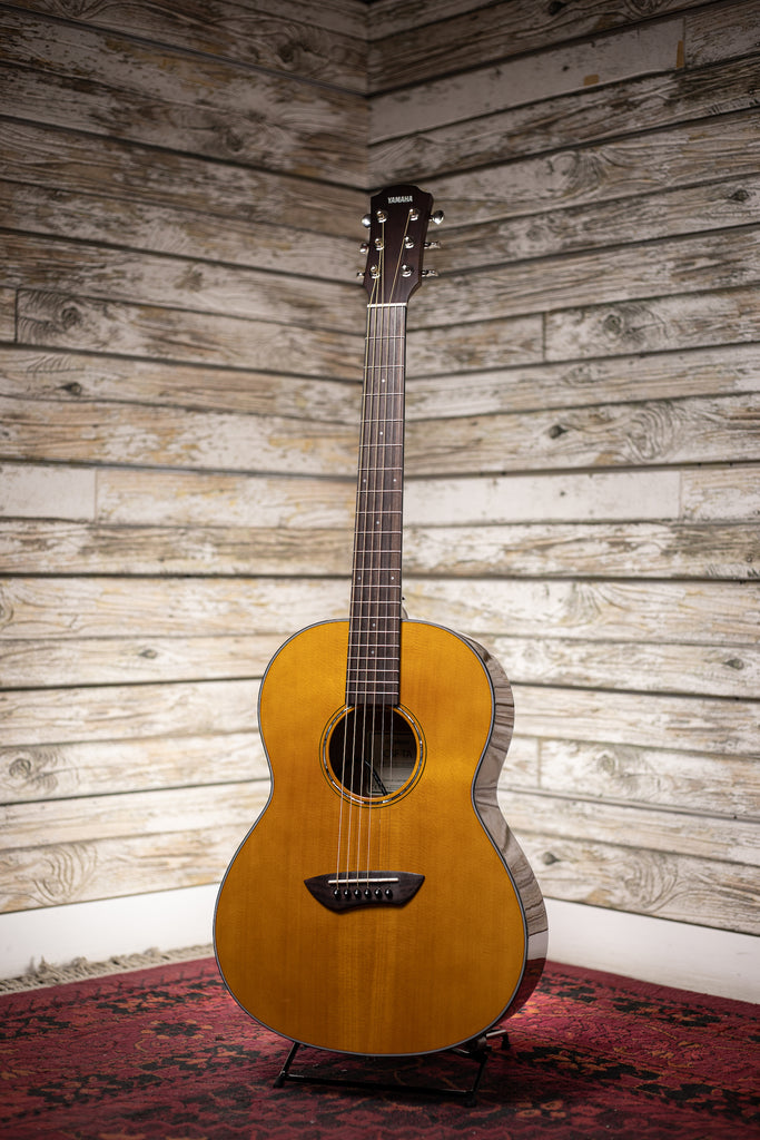Yamaha CSF-TA TransAcoustic Parlor Size Acoustic-Electric Guitar - Vintage Natural Gloss