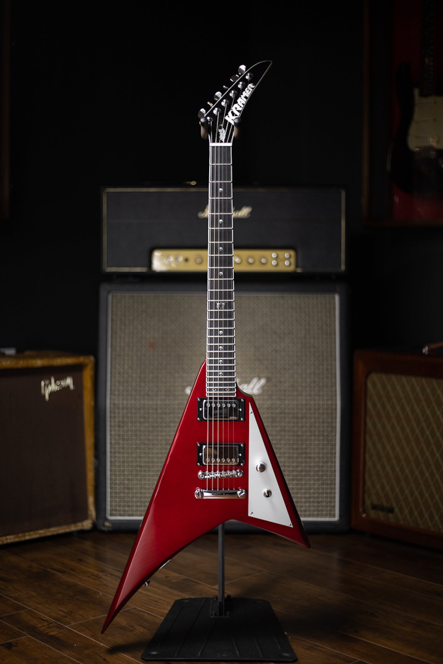Kramer Charlie Parra Vanguard Outfit Electric Guitar - Candy Red