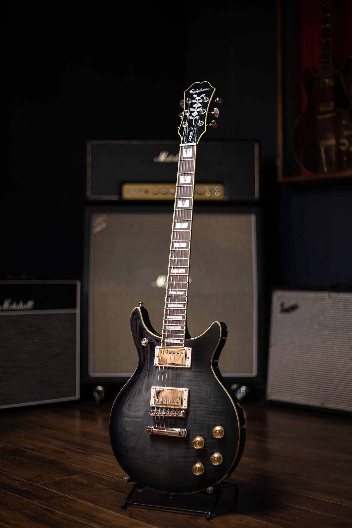 Epiphone Genesis-II DC Pro Electric Guitar - Midnight Ebony