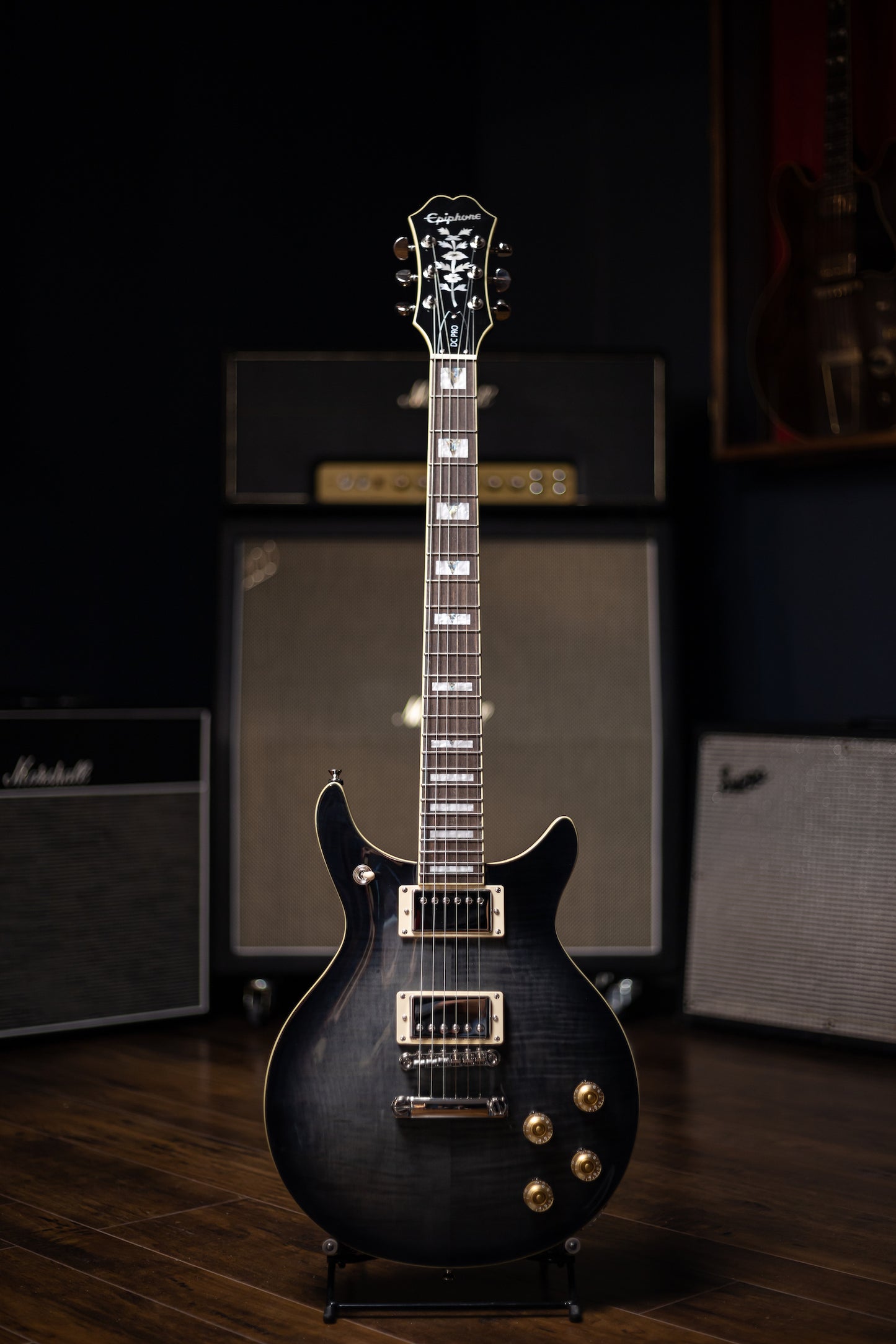 Epiphone Genesis-II DC Pro Electric Guitar - Midnight Ebony