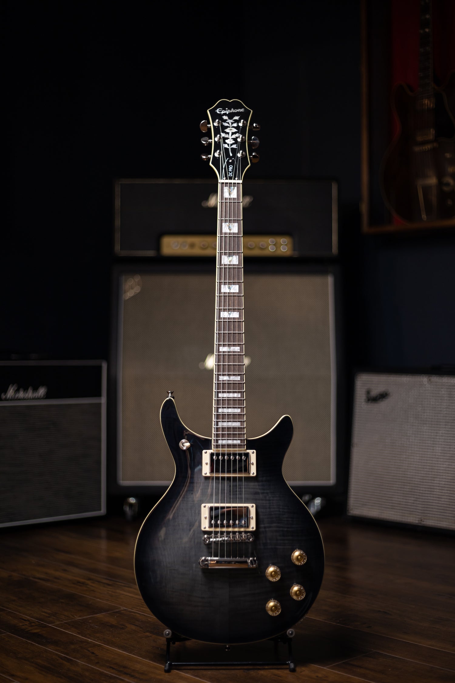 Epiphone Genesis-II DC Pro Electric Guitar - Midnight Ebony
