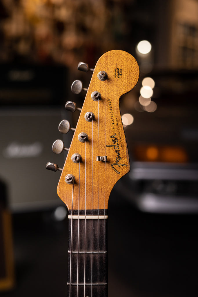 2020 Fender Custom Shop 60/63 Stratocaster Heavy Relic Electric Guitar  - Fiesta Red Over 3 Color Sunburst