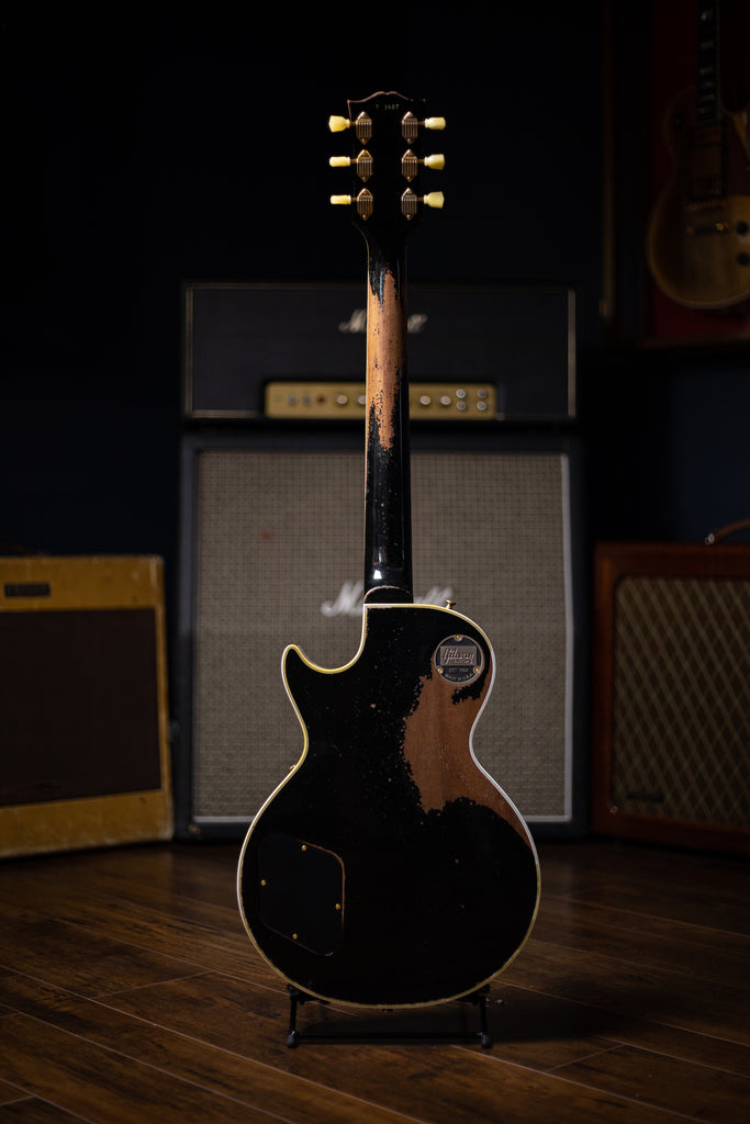Gibson Custom Shop Murphy Lab 1957 Les Paul Custom 3 Pickup Ultra Heavy Aged - Ebony