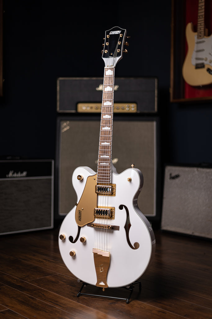 Gretsch G5422GLH Electromatic Classic Hollow body Left Handed Double-Cut with Gold Hardware Electric Guitar - Snowcrest White